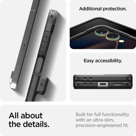 Etui Spigen Tough Armor Pro Mag MagSafe na Samsung Galaxy Z Flip 7 - czarne