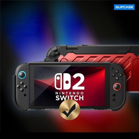Etui Supcase Unicorn Beetle Pro na Nintendo Switch 2 - czerwono-czarne