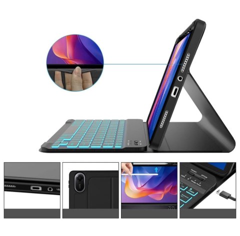 Etui Tech-Protect SC Pen na Xiaomi Redmi Pad 2 11.0 z klawiaturą - czarne