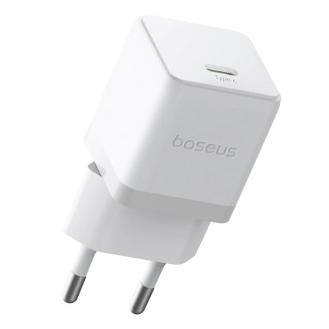Ładowarka sieciowa Baseus Palm 1C 20W (z kablem Baseus Mini White USB-C 60W (20V/3A) 1m) - biała