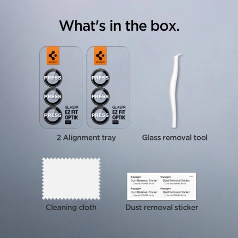 Osłona aparatu Spigen Optik Pro HD Glas.TR EZ Fit 2-pack na Samsung Galaxy Z Fold 7 - czarna