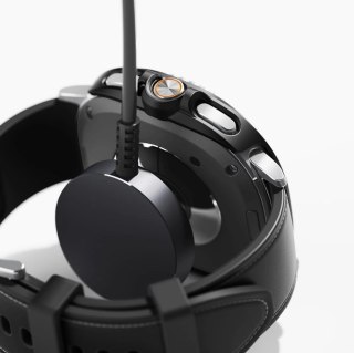 Etui Ringke Slim 2-pack na Samsung Galaxy Watch 8 Classic 46 mm - przezroczyste-czarny mat