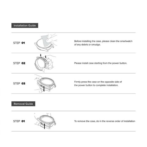 Etui Ringke Slim 2-pack na Samsung Galaxy Watch 8 Classic 46 mm - przezroczyste-czarny mat