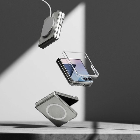 Etui Ringke Slim Magnetic MagSafe na Samsung Galaxy Z Flip 7 - przezroczyste