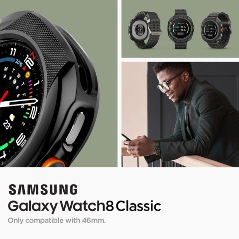 Etui Spigen Liquid Air na Samsung Galaxy Watch 8 Classic 46 mm - czarne