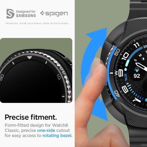Etui Spigen Liquid Air na Samsung Galaxy Watch 8 Classic 46 mm - czarne