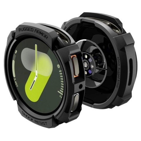 Etui Spigen Rugged Armor na Samsung Galaxy Watch 8 40 mm - czarny mat