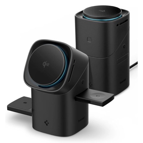Ładowarka indukcyjna Spigen Essential EF223MS 3w1 QI2 - czarna