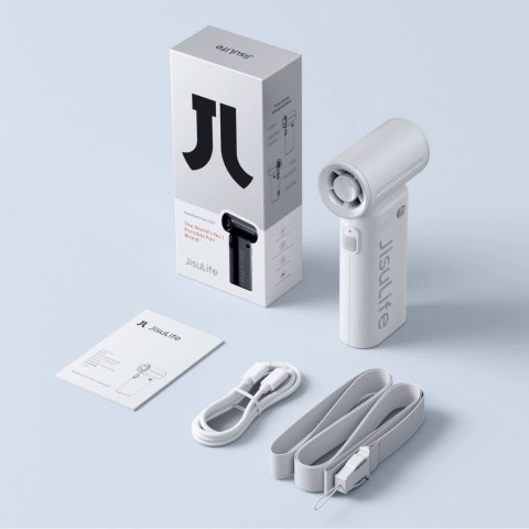 Mini dmuchawa Jisulife Handheld Fan Life9 3600mAh przenośny wiatraczek wentylator USB - szary