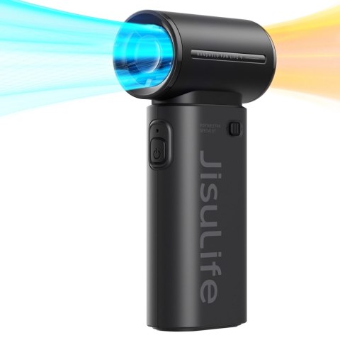 Mini dmuchawa Jisulife Handheld Fan Life9 5000mAh przenośny wiatraczek wentylator USB - czarny