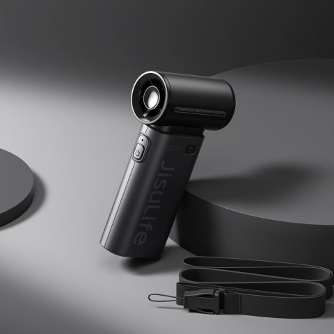 Mini dmuchawa Jisulife Handheld Fan Life9 5000mAh przenośny wiatraczek wentylator USB - czarny