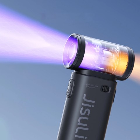 Mini dmuchawa Jisulife Handheld Fan Life9 5000mAh przenośny wiatraczek wentylator USB - czarny