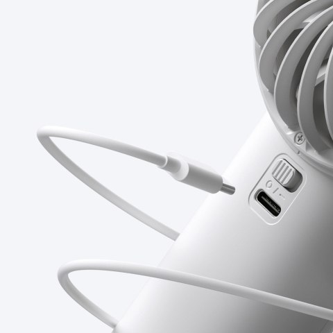 Mini wentylator Jisulife Handheld Fan Life4 3600mAh przenośny wiatraczek USB - szary