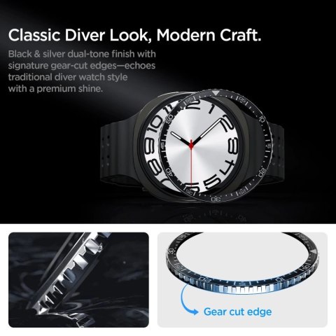 Nakładka Spigen Bezel Tune Diver na Samsung Galaxy Watch 8 44 mm - czarna