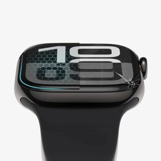 Szkło hybrydowe Tech-Protect Glass Flex+ 2-pack na Apple Watch 10 46 mm - czarne