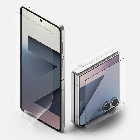 Zestaw ochronny Ringke Protector Pro 3w1 na Samsung Galaxy Z Flip 7 - przezroczyste