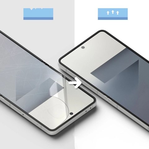 Zestaw ochronny Ringke Protector Pro 3w1 na Samsung Galaxy Z Flip 7 - przezroczyste