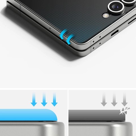 Zestaw ochronny Ringke Protector Pro 3w1 na Samsung Galaxy Z Flip 7 - przezroczyste