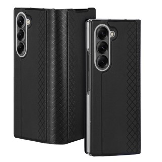 Etui Dux Ducis Brill na Samsung Galaxy Z Fold7 z zamknięciem magnetycznym - czarne