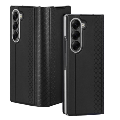 Etui Dux Ducis Brill na Samsung Galaxy Z Fold7 z zamknięciem magnetycznym - czarne