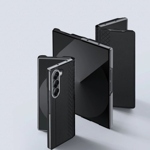 Etui Dux Ducis Brill na Samsung Galaxy Z Fold7 z zamknięciem magnetycznym - czarne