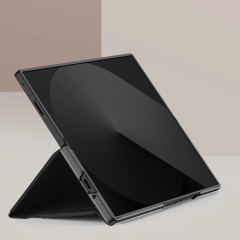 Etui Dux Ducis Brill na Samsung Galaxy Z Fold7 z zamknięciem magnetycznym - czarne
