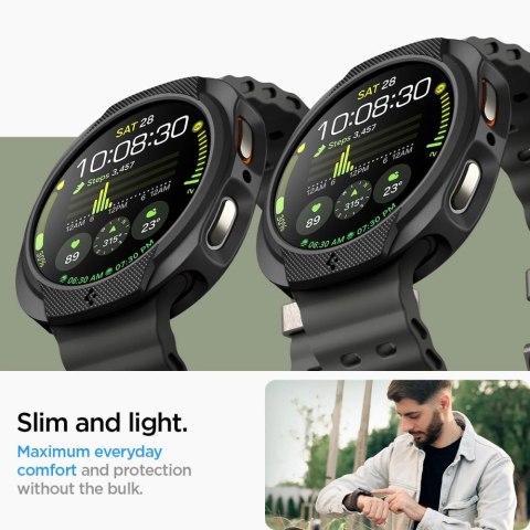 Etui Spigen Liquid Air na Samsung Galaxy Watch 8 40 mm - czarny mat