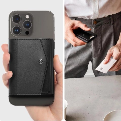 Etui Spigen Valentinus Pro MagSafe - czarne