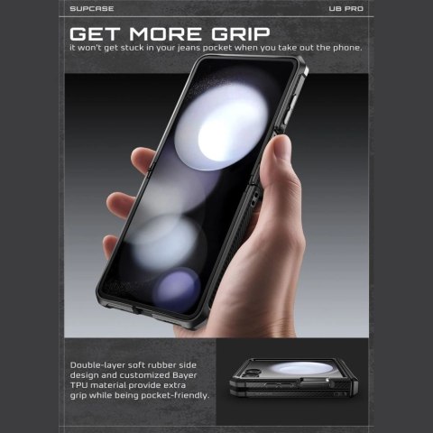 Etui Supcase Unicorn Beetle Pro na Samsung Galaxy Z Flip 7 - czarne