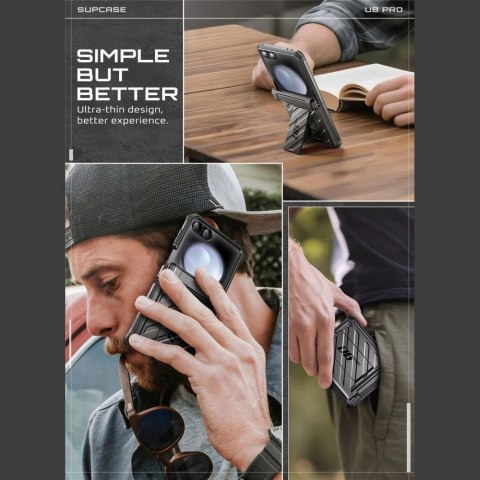 Etui Supcase Unicorn Beetle Pro na Samsung Galaxy Z Flip 7 - czarne