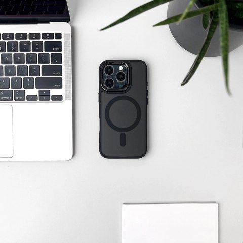 Etui brokatowe Glitter Case kompatybilne z MagSafe na iPhone 17 - czarne