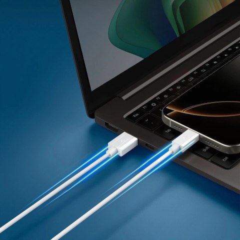 Kabel Spigen EB6010CC USB-C 60W 200 cm - biały