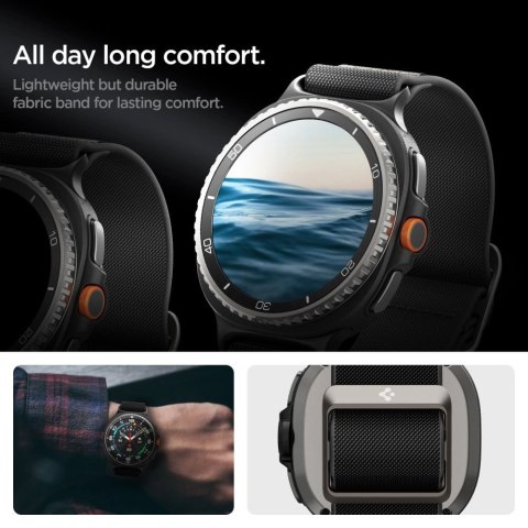 Pasek Spigen Fit Lite na Samsung Galaxy Watch 40 / 44 / 46 mm - czarny