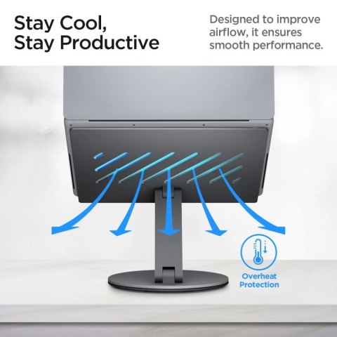 Stojak Spigen LD204H + Hub 6w1 - szary