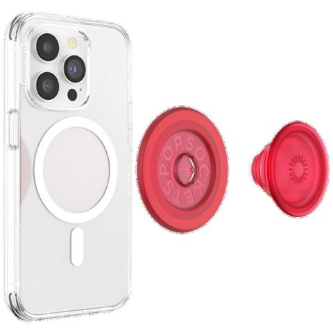 Uchwyt i podstawka do telefonu Popsockets Blanchette Red MagSafe - czerwony