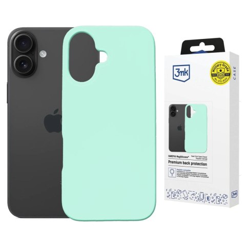 Etui 3mk Hardy MagSilicone na Apple iPhone 16 - miętowe Etui 3mk Hardy MagSilicone na Apple iPhone 16 - miętowe
