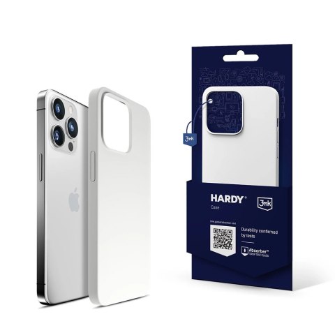 Etui 3mk Hardy Silicone MagCase na iPhone 14 Pro - białe Etui 3mk Hardy Silicone MagCase na iPhone 14 Pro - białe