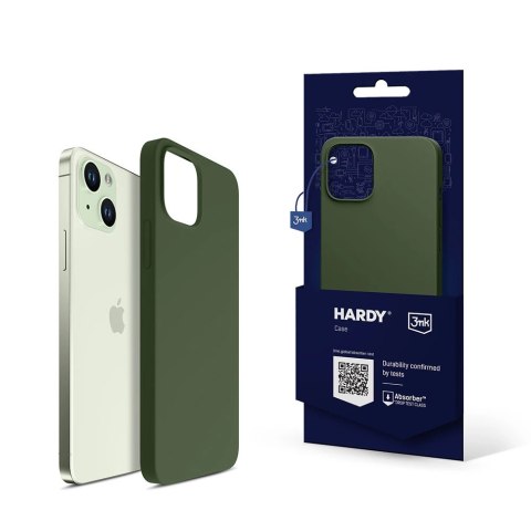 Etui 3mk Hardy Silicone MagCase na iPhone 15 Plus - zielone