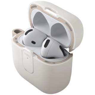 Etui UNIQ Clyde Lock Case do AirPods 4 - beżowe
