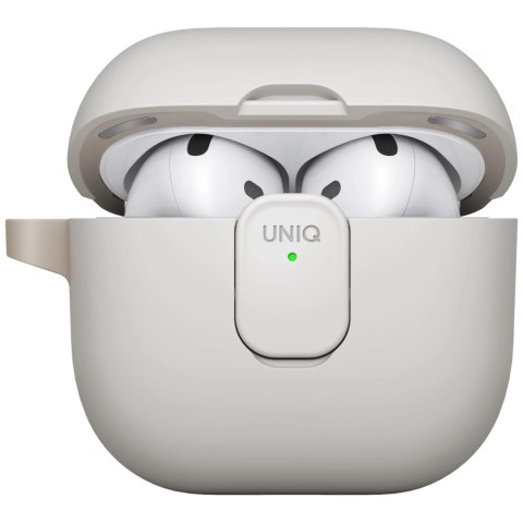 Etui UNIQ Clyde Lock Case do AirPods 4 - beżowe