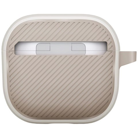 Etui UNIQ Clyde Lock Case do AirPods 4 - beżowe