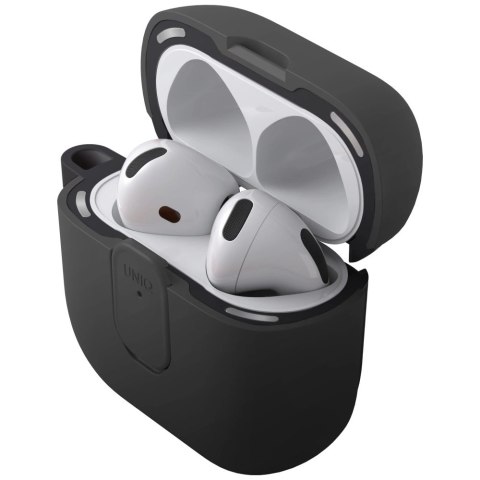 Etui UNIQ Clyde Lock Case do AirPods 4 - czarne