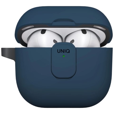Etui UNIQ Clyde Lock Case do AirPods 4 - niebieskie