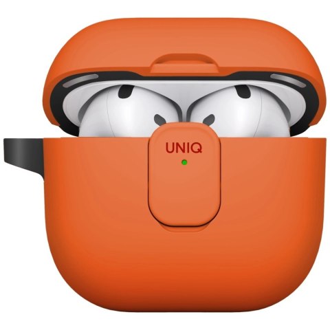 Etui UNIQ Clyde Lock Case do AirPods 4 - pomarańczowe