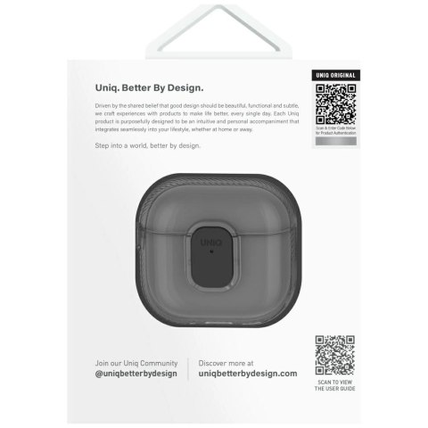 Etui UNIQ Glase Pro do AirPods 4 - pomarańczowe