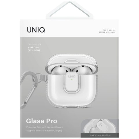 Etui UNIQ Glase Pro do AirPods 4 - przezorczyste
