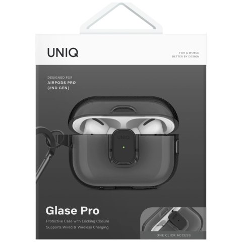 Etui UNIQ Glase Pro do AirPods Pro 2 - czarne
