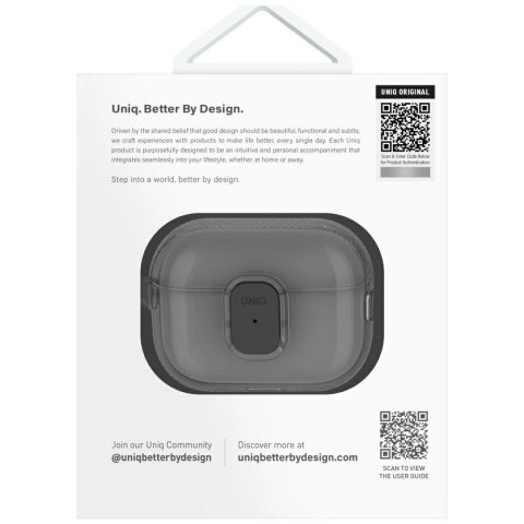 Etui UNIQ Glase Pro do AirPods Pro 2 - czarne