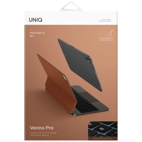 Etuiz klawiaturą UNIQ Venno Pro Magnetic Smart do iPad 11" 2025 / iPad Air 11" 2024 / 2025 / iPad Pro 11" 2018 / 2020 / 2021 / 2