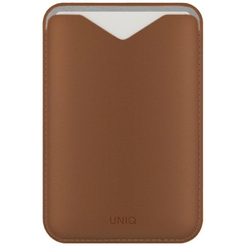 Magnetyczny portfel UNIQ Lyden Evo na telefon - brązowy